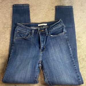 Levi’s 721 Women’s High Rise Skinny Denim Blue Jeans Size 27 Waist